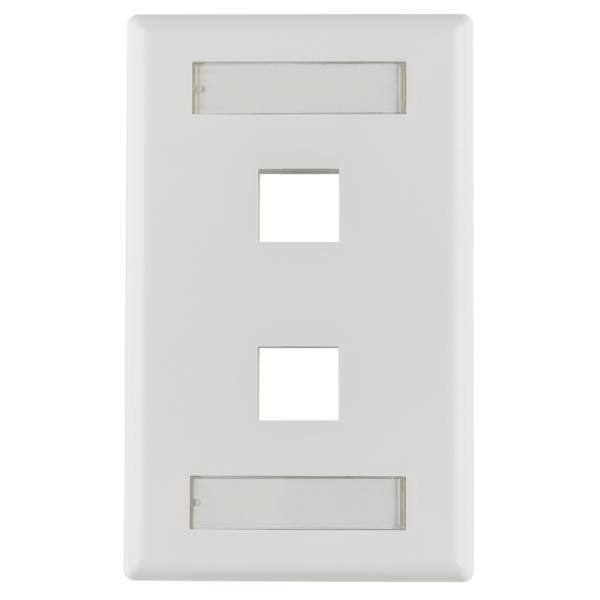 FPIHDUAL-W HellermannTyton  Keystone Faceplates Frames